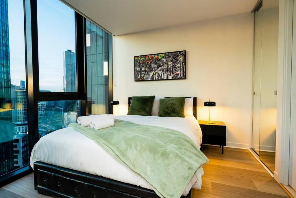 Luxe Haven - 42Nd Floor Panoramic City Views Melbourne Buitenkant foto