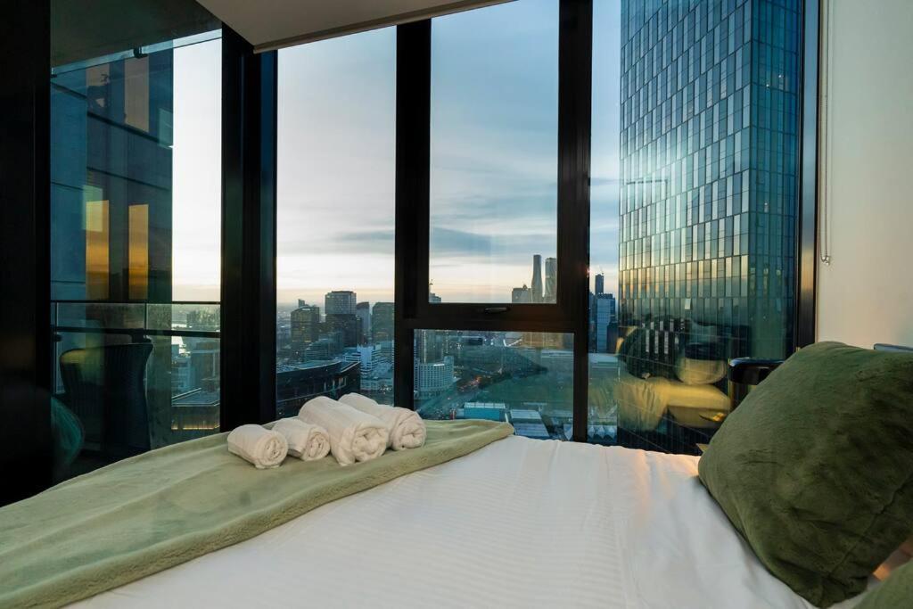 Luxe Haven - 42Nd Floor Panoramic City Views Melbourne Buitenkant foto
