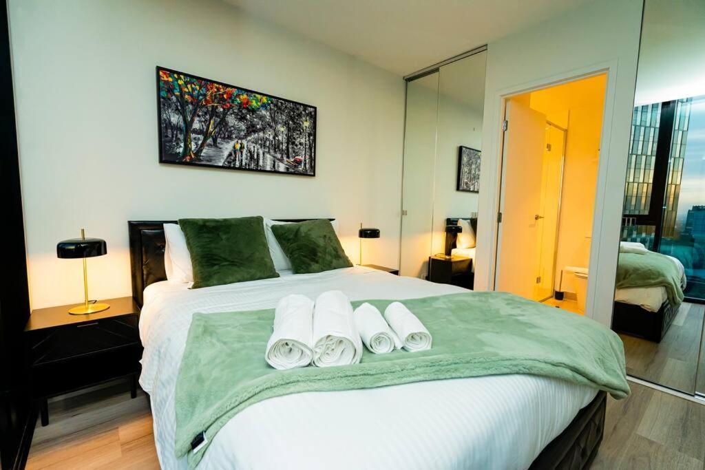 Luxe Haven - 42Nd Floor Panoramic City Views Melbourne Buitenkant foto